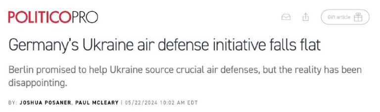 Deutschlands Initiative zur Übertragung von Luftverteidigungssystemen an die Ukr...