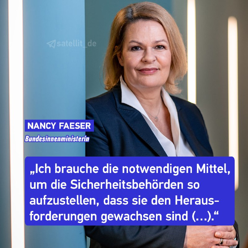 Nancy Faeser lehnt Sparvorgaben ab - Lindner bleibt bei Sparziel sturBundesinnen...