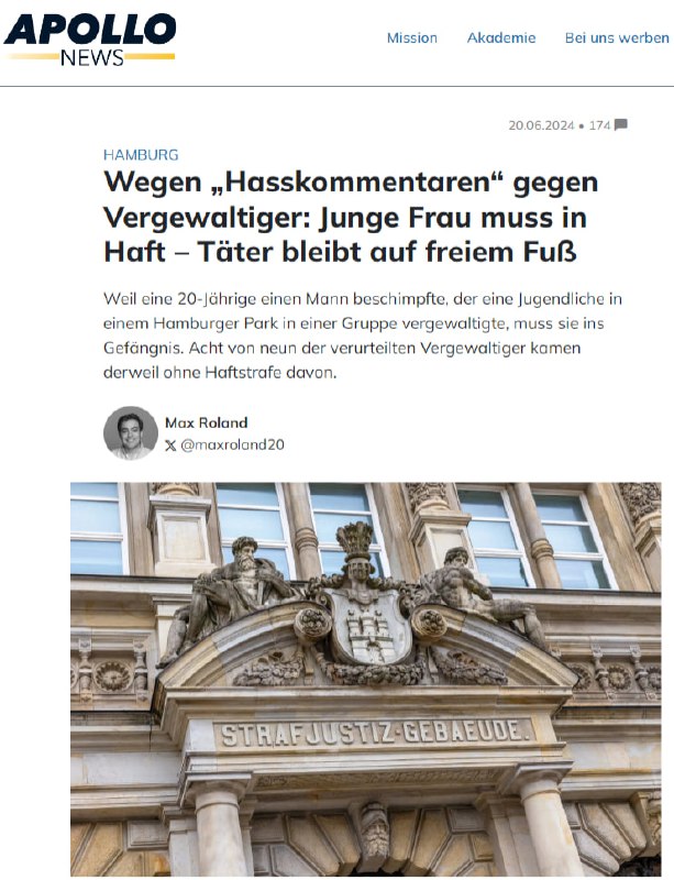 Eine 20-jährige Hamburgerin muss ins Gefängnis: Ein Gericht verurteilte sie wege...