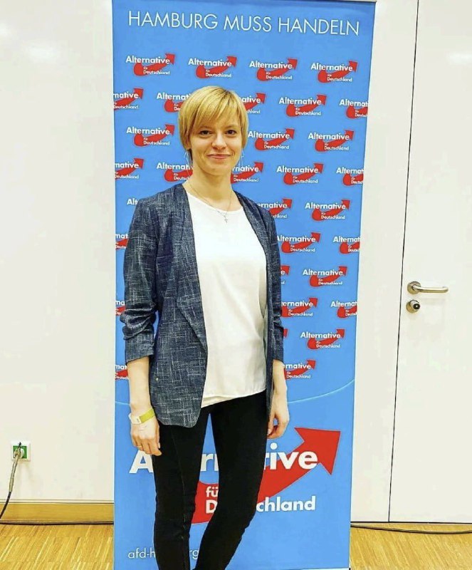 Eine Politikerin der "Alternative für Deutschland" hat bei den Wahlen in Hambur...