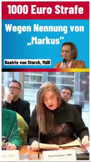 Beatrix von Storch ruft „Markus“ im Bundestag – und kassiert OrdnungsgeldErneut...