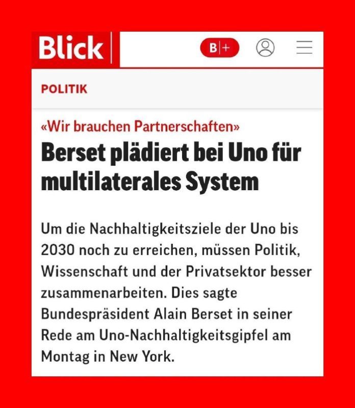  Berset plädiert bei Uno für multilaterales SystemDie Staaten hätten sich 2015 v...