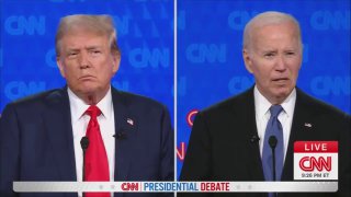 US-Präsident Joe #Biden hat bei der #TV-Debatte in Atlanta im US-Bundestaat Geor...
