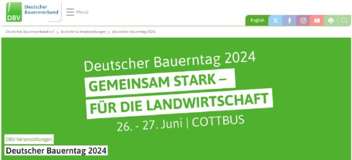 Deutscher Bauerntag 2024In Cottbus (Brandenburg) treffen sich am 26. und 27. Jun...