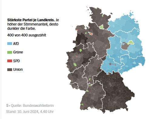 Europawahl: AfD siegt im Osten DeutschlandsIn diesen Bundesländern hat die AfD d...