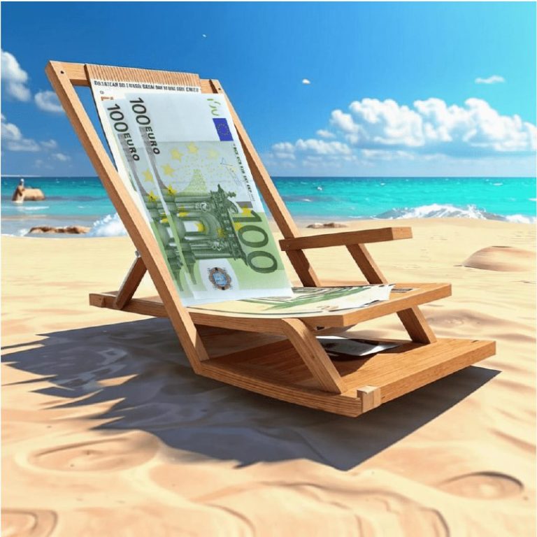 Fast die Hälfte der Beschäftigten in Deutschland bekommen UrlaubsgeldIn der Priv...