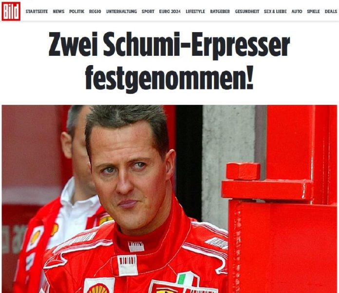 Erpresser fordern von Schumachers Familie Millionen Euro: zwei FestnahmenDie Pol...