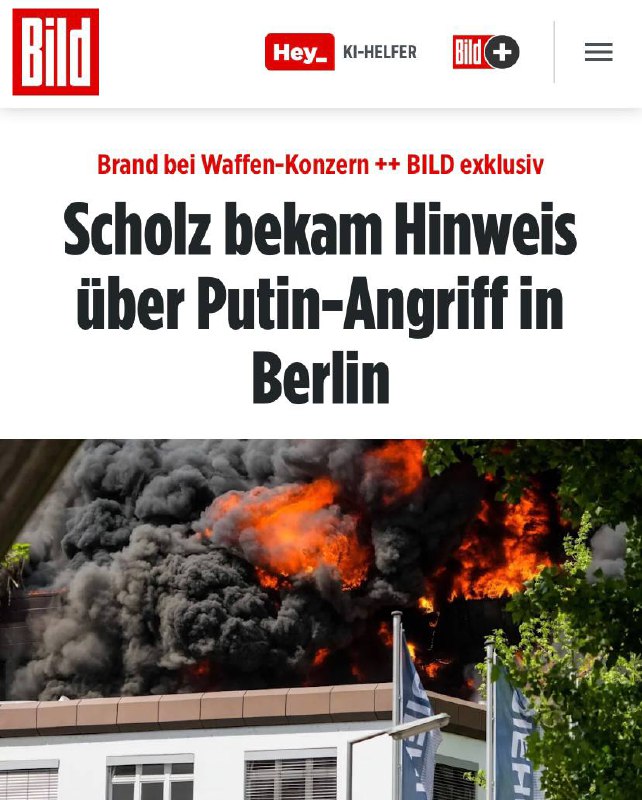 Großbrand bei Diehl – Polizei geht von Unfall aus  Eine Sprecherin der Berliner ...