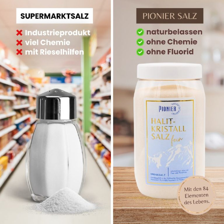 Weil Salz nicht gleich Salz ist  Herkömmliches Speisesalz aus dem Supermarkt ist...