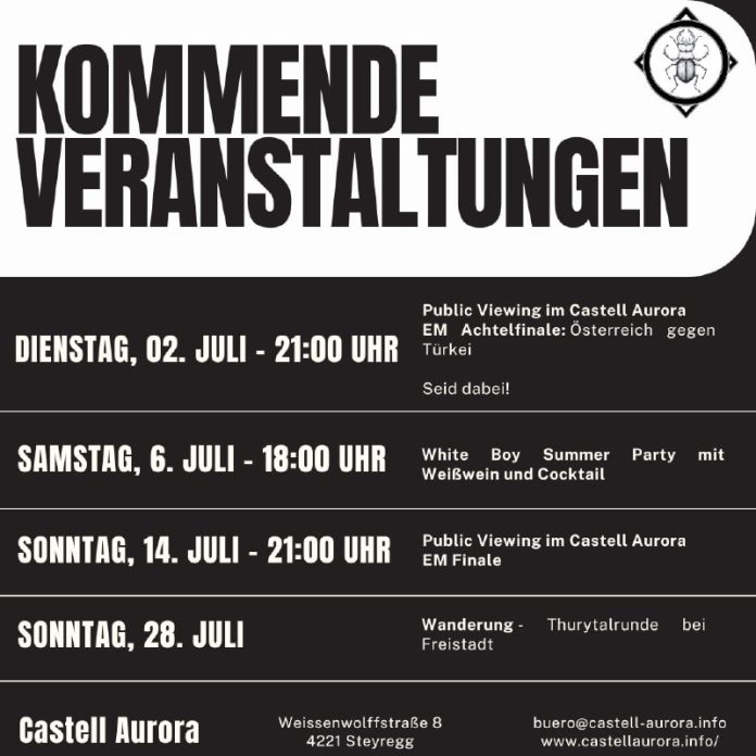 Tragt euch in den Kalender die Fixtermine für Juli ein• Euer patriotisches Hausp...