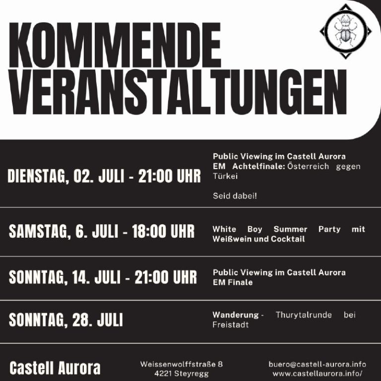 Tragt euch in den Kalender die Fixtermine für Juli ein• Euer patriotisches Hausp...