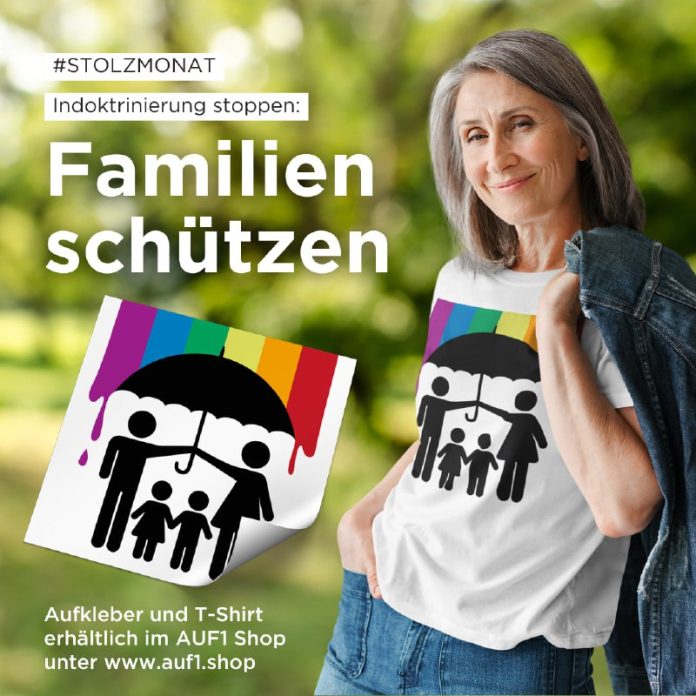Unter dem Regenbogen werden Gender-Ideologie und Homo-Ehe pompös gefeiert, norma...