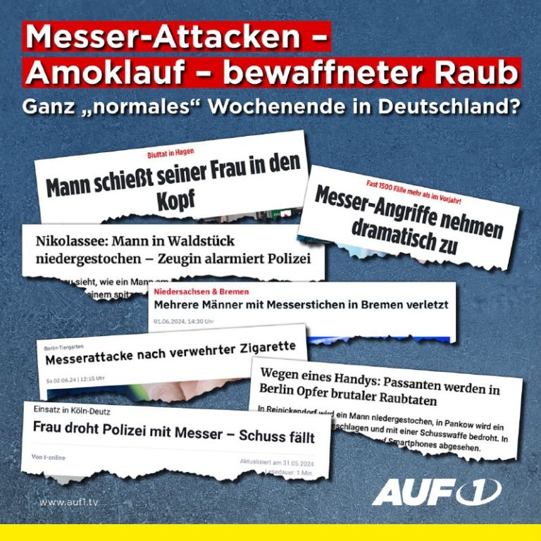 Messer-Attacken: Ganz „normales“ Wochenende in Deutschland? Allein am Wochenende...