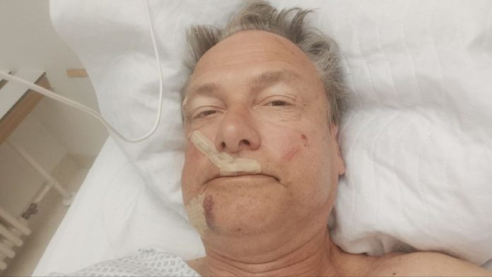 Das erste Foto von Stürzenberger nach dem MesserangriffMichael Stürzenberger me...