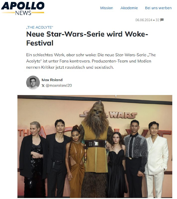 Anfang Juni startet das berühmte Franchise „Star Wars“ eine neue Serie: Mit ,Sta...