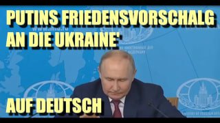 Putins Friedensvorschlag an die Ukraine auf Deutsch:"Die Bedingungen sind sehr e...