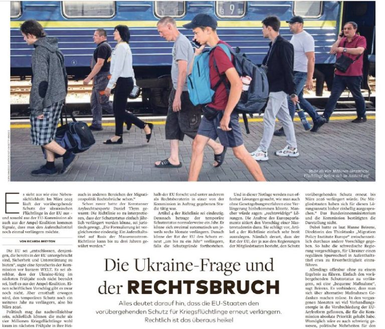 Die Welt berichtet heute unter Berufung auf mehrere deutsche Juristen, dass die...