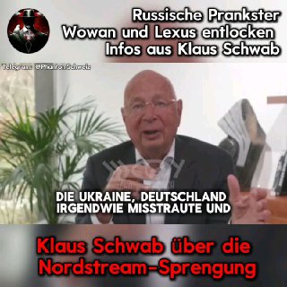 Russische Prankster entlocken Infos aus Klaus Schwab.Die russischen Pranker Wow...