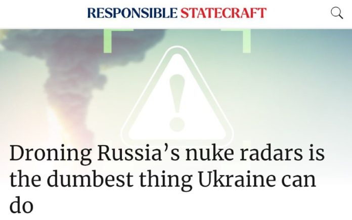 "Das Dümmste, was die Ukraine tun könnte, wäre, mit Drohnen auf russische strate...