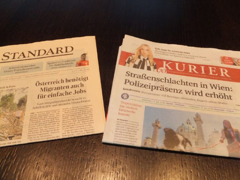 Ein Tag & Zwei Schlagzeilen Nach dem Bandenkrieg in Brigittenau titeln zwei ...