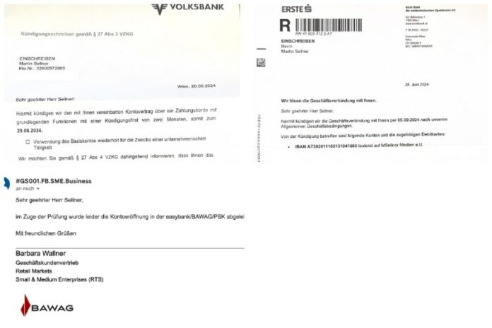  3 Kündigungen in einer Woche... Die Bankenodyssee geht wohl weiter... Nicht nur...