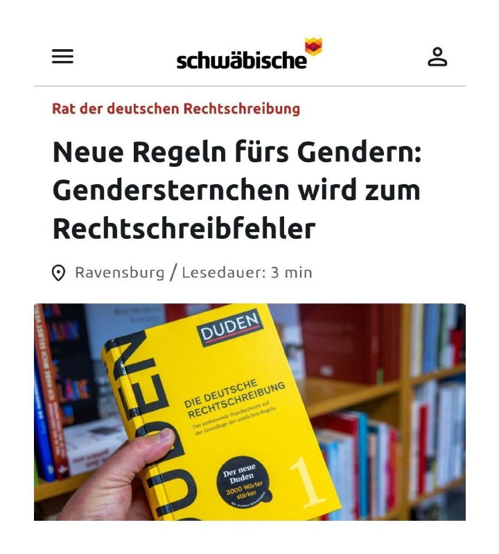  Schluss mit Gendern - Das Gendersternchen wird zum Rechtschreibfehler Jetzt ist...
