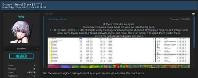  Eine Hacktivistengruppe ist bei Disney eingebrochen, hat 1,1 TiB an Daten gelea...