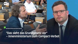  "Das sieht das Grundgesetz vor" – Innenministerium zum Compact-VerbotAm 16. Jul...