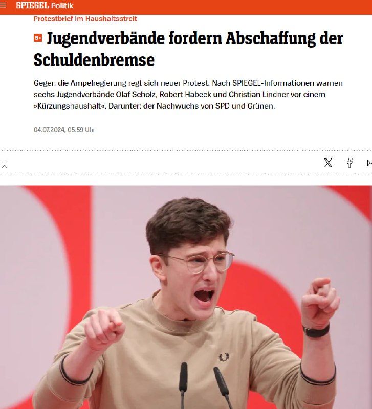 #Haushaltstreit: Jugendverbände pochen auf Abschaffung der SchuldenbremseDie Jug...