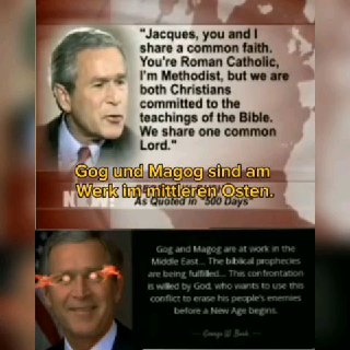  Messianisches Skript: George W. Bush verglich den Krieg im Irak mit Gog und Mag...