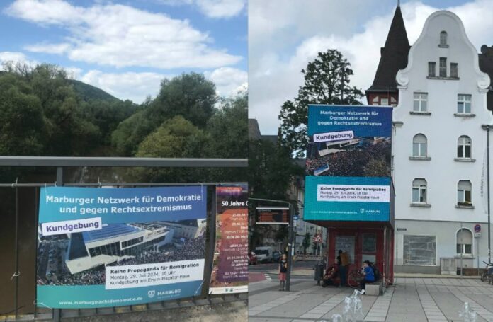 Die Stadt Marburg plakatiert Remigration! Ich hoffe OB Spieß hört bald mit der g...