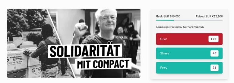 Schon 12.000 Euro! Der Widerstand steht.https://www.givesendgo.com/solimitcompac...