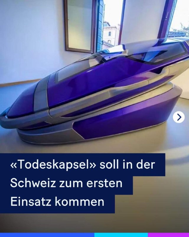  «Todeskapsel» soll in der Schweiz zum ersten Einsatz kommenSeit Jahren arbeitet...