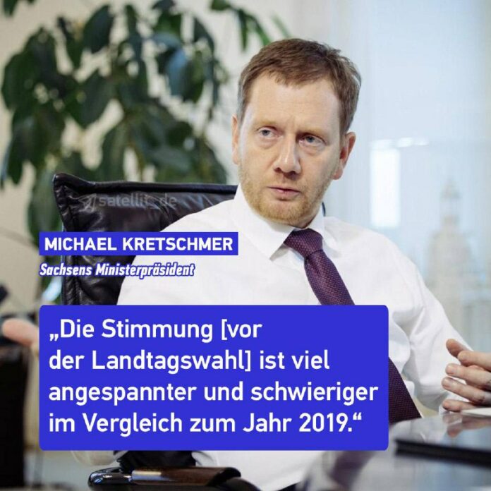 Alarmierende Stimmung in Sachsen: Kretschmer besorgt vor Landtagswahl