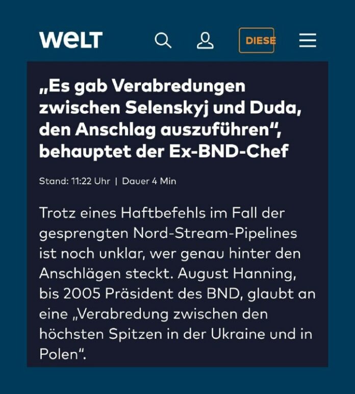  „Es gab Verabredungen zwischen Selenskyj und Duda, den Anschlag auszuführen“, b...