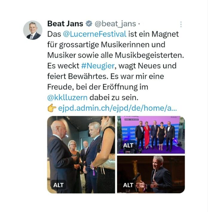 Sieh an, sieh an...Alain Bersets Nachfolger, Beat Jans, diskutiert mit Klaus Sc...
