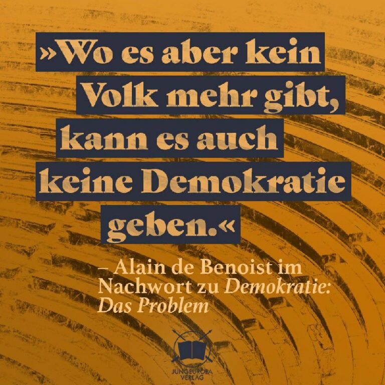 »Demokratie? Wir sind dafür, und zwar aus einem einfachen Grund: Man kann nicht ...