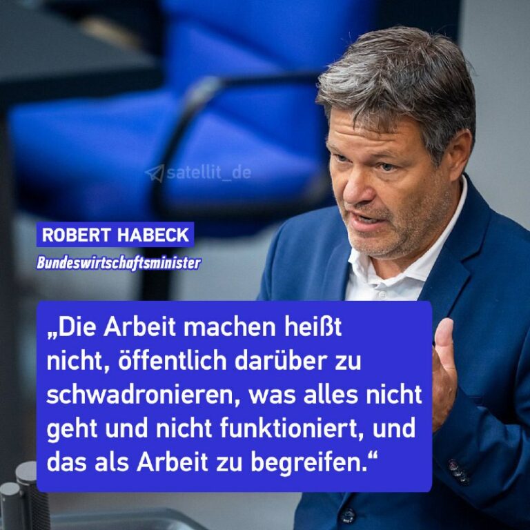 Habeck: Kritik an Auseinandersetzung um Bundeshaushalt