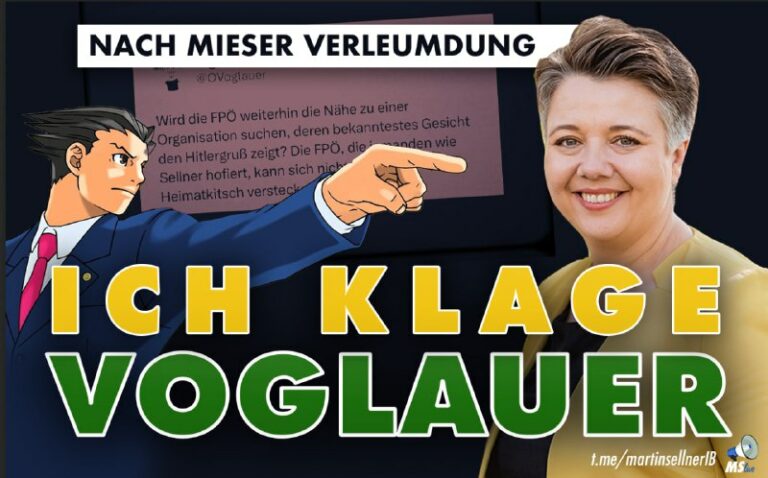Ich klage Olga Voglauer! Olga Voglauer setzte sich als Generalsekretär der Grüne...