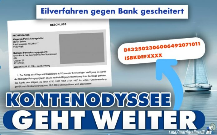 Kein Recht auf ein Bankkonto? Das erste Urteil in meiner Klage auf ein Unternehm...