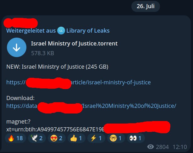 Interessanterweise wurde zwar der Kanal @LibraryofLeaks gelöscht aber nicht die ...