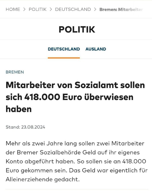  Mitarbeiter von Sozialamt sollen sich 418.000 Euro überwiesen habenZwei Beschäf...