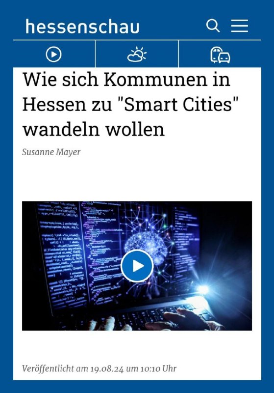  Neu - Wie sich Kommunen in Hessen zu "Smart Cities" wandeln wollen. Phantom-Sch...