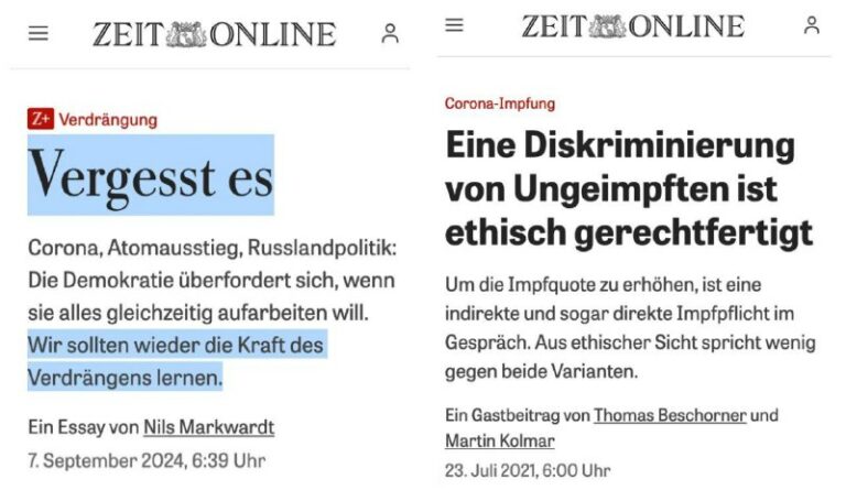  Wie es begann: "Eine Diskriminierung von Ungeimpften ist ethisch gerechtfertigt...