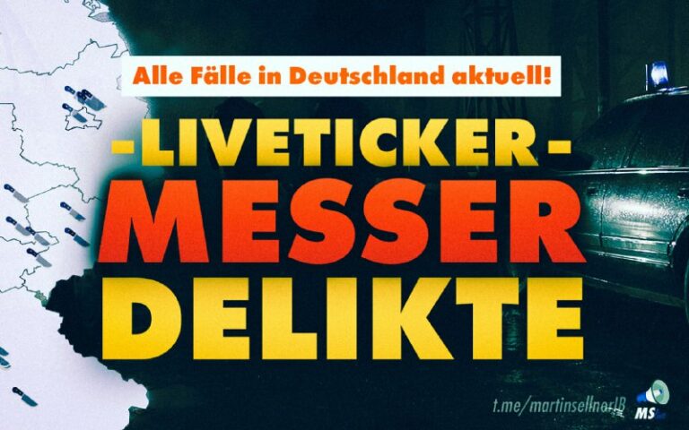 Live im Überblick: Die "Messerinzidenz" Eigentlich unfassbar: Die importierte Kr...