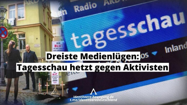 Tagesschau hetzt gegen sächsische Identitäre  Vergangen Samstag führten Aktivist...