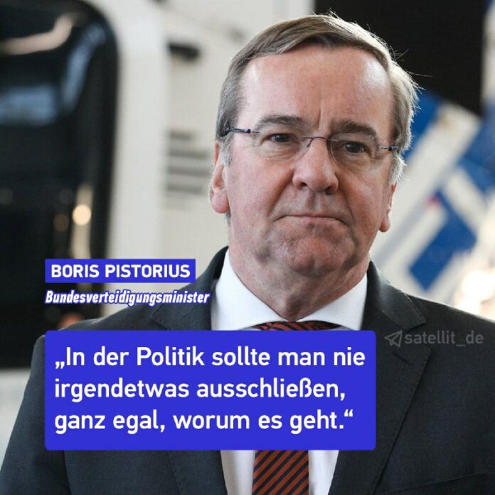 K-Frage: Pistorius hält sich Hintertür offenBundesverteidigungsminister Boris #P…