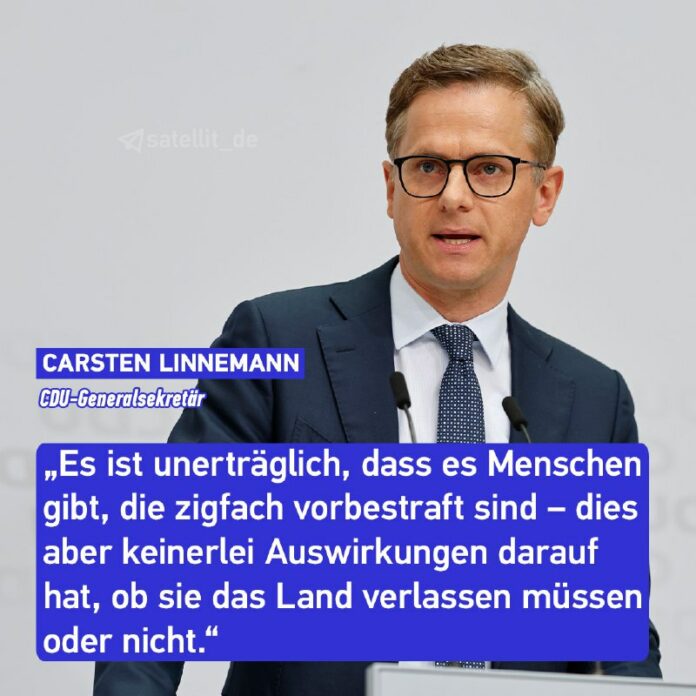 CDU will Asylbewerber nach zwei Straftaten ausweisenDie CDU will im CDU will Asylbewerber nach zwei Straftaten ausweisenDie CDU will im Fall ihres W…