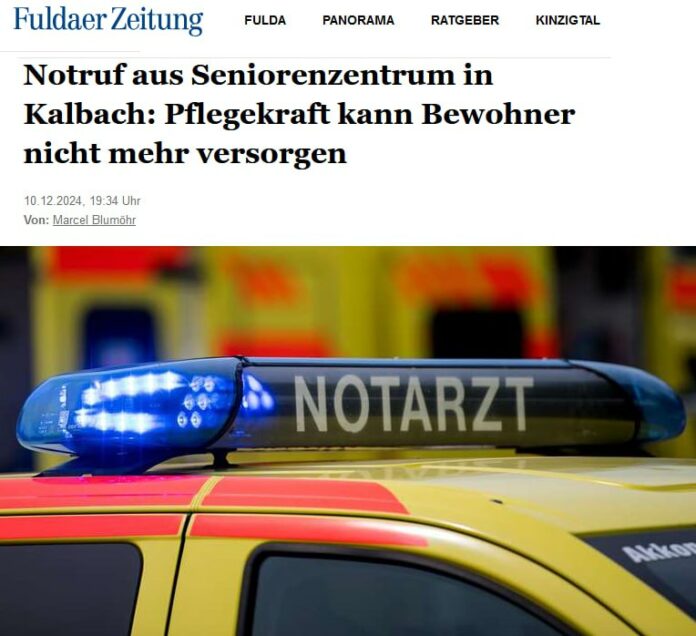 #Hessen: Pflegekraft wählt Notruf – weil Personal fehlt Am Montagabend hat ein N…