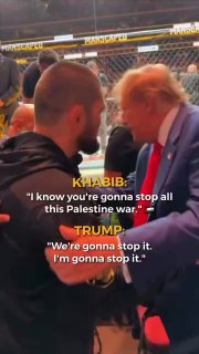  UFC-Kämpfer Khabib hofft dass Trump den Krieg in Gaza beendet.Als der UFC-Kämpf...